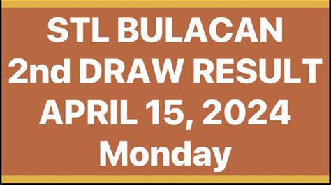 stl result today bulacan|STL BULACAN RESULT TODAY 2nd DRAW RESULT MAY 15, .